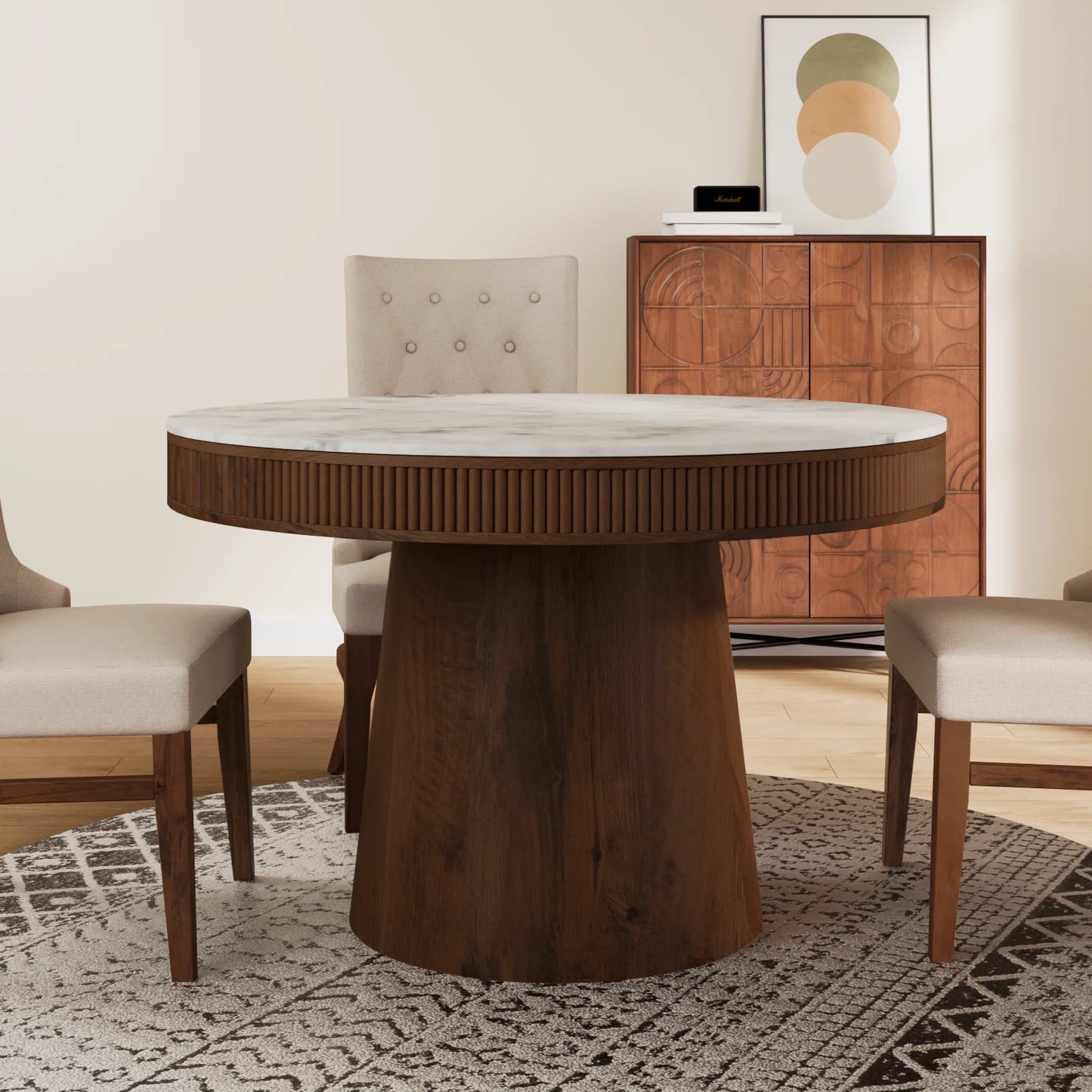 Palermo Marble Top Dining Table
