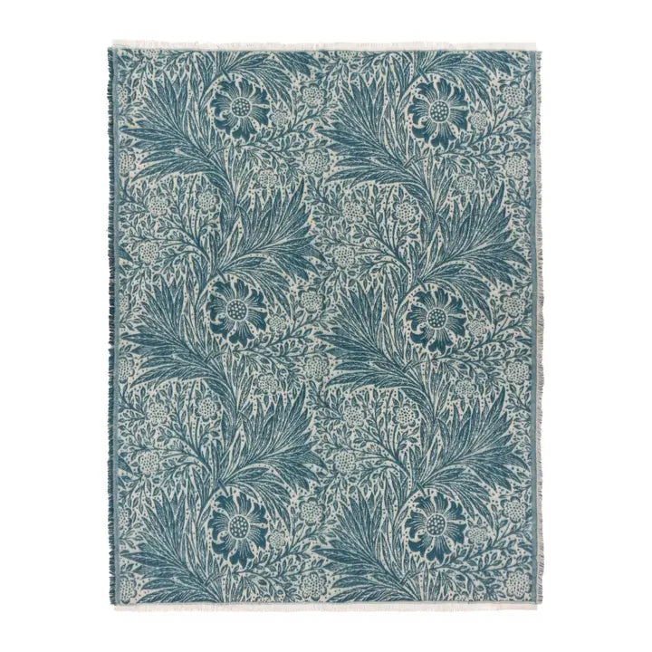 Marigold Jacquard Throw Indigo