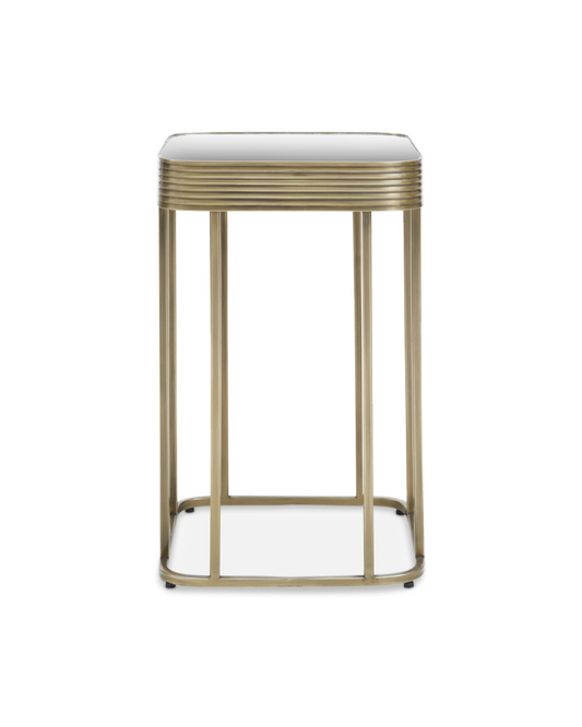 Mercer Side Table - Gold & Mirror