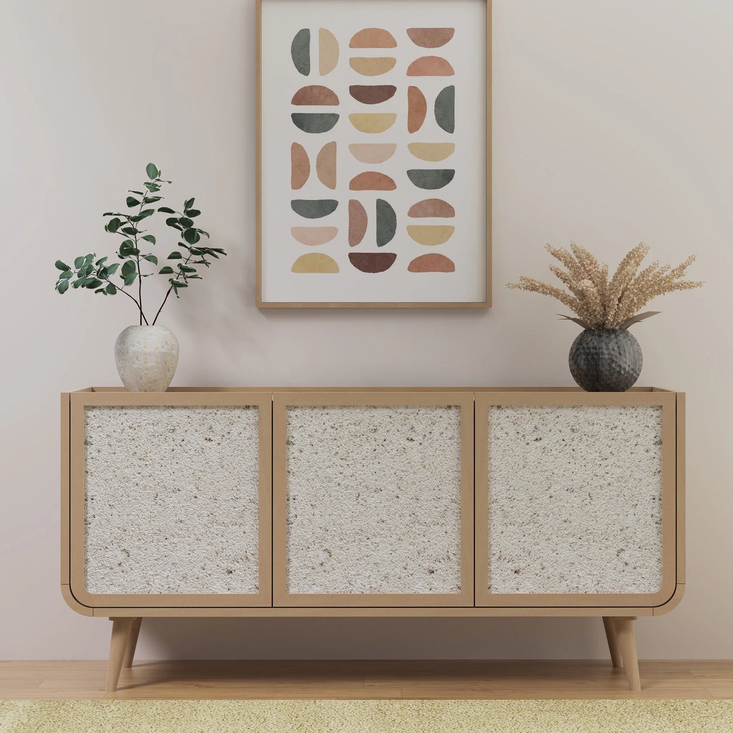 Oxy Three Door Cabinet - Natural