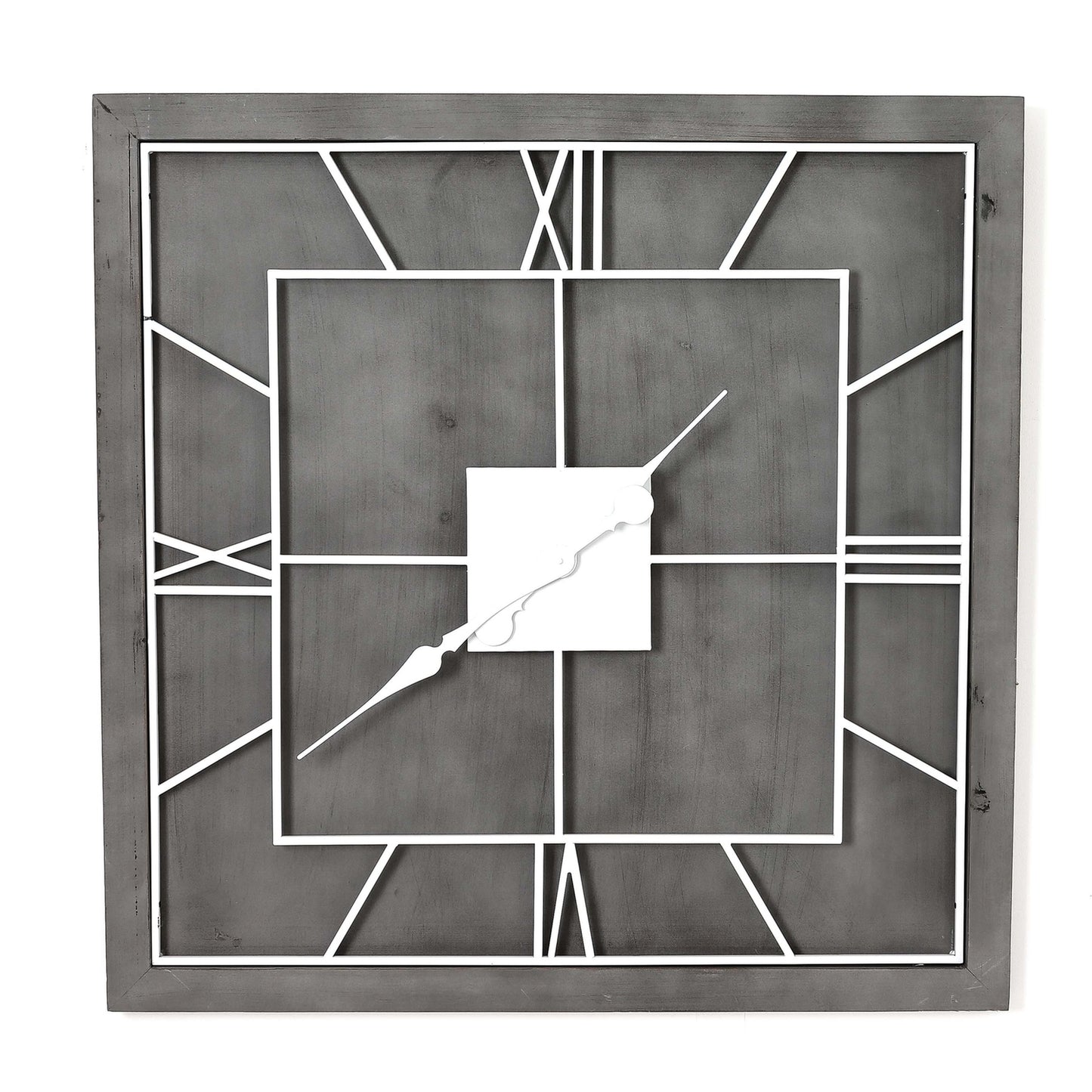 Norwood Grey Square Wall Clock