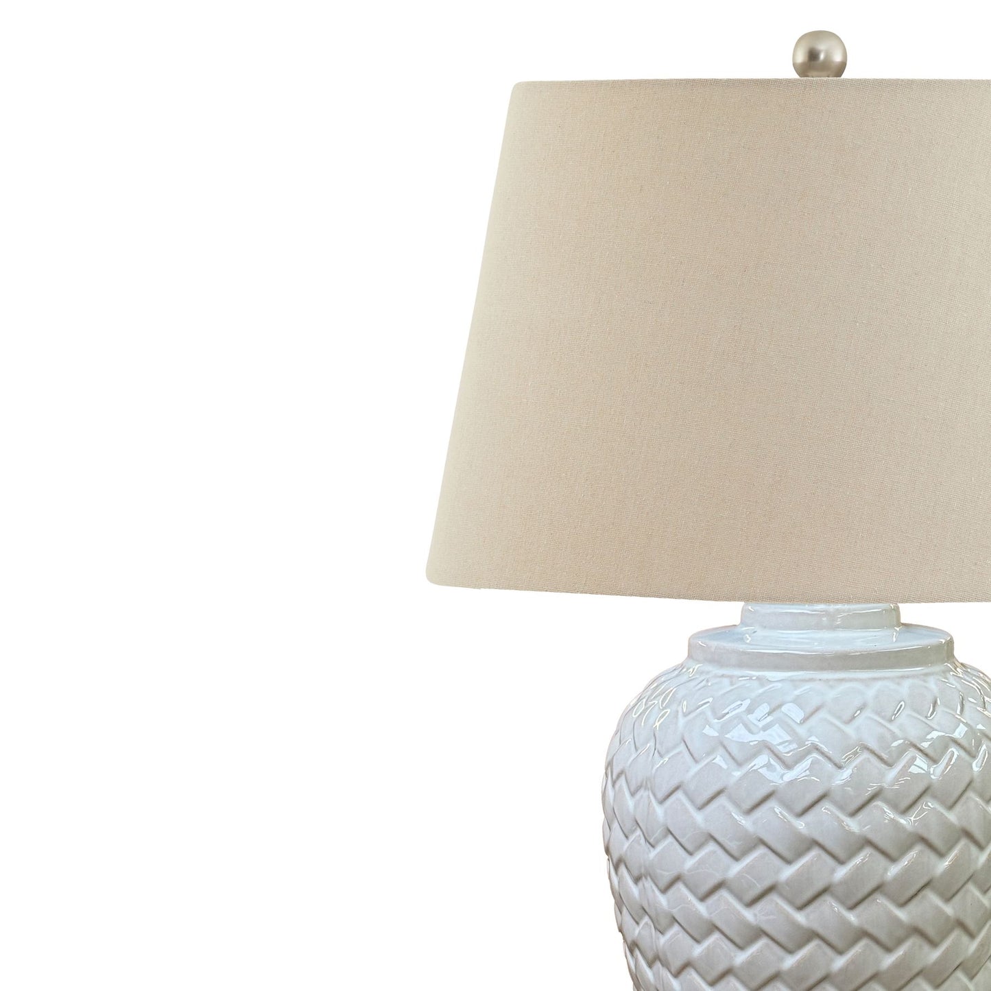 Iona Woven Ceramic Table Lamp