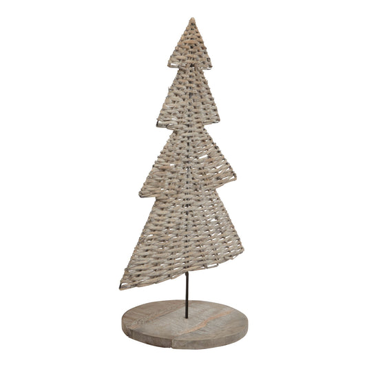 Wintertide Large Wicker Tree Ornament