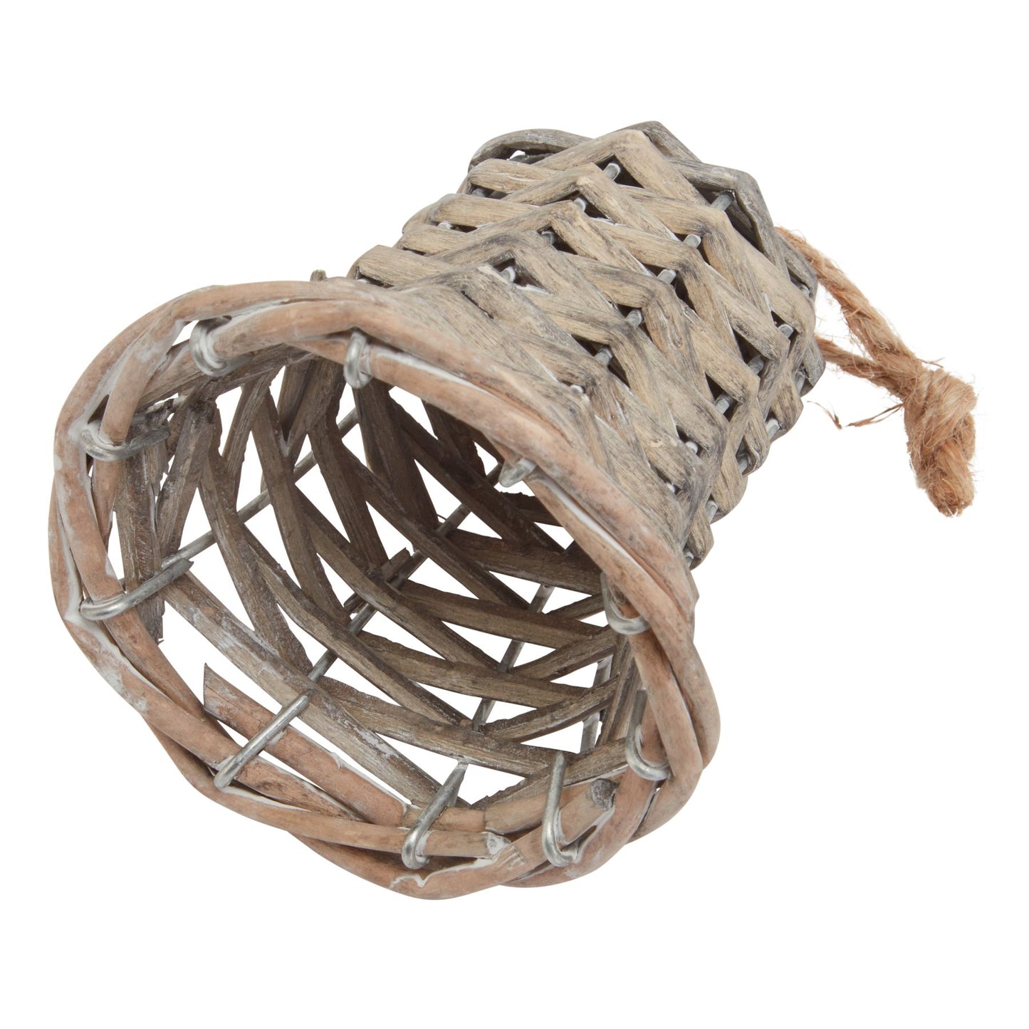 Wintertide Small Wicker Bell Decoration