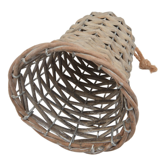 Wintertide Medium Wicker Bell Decoration