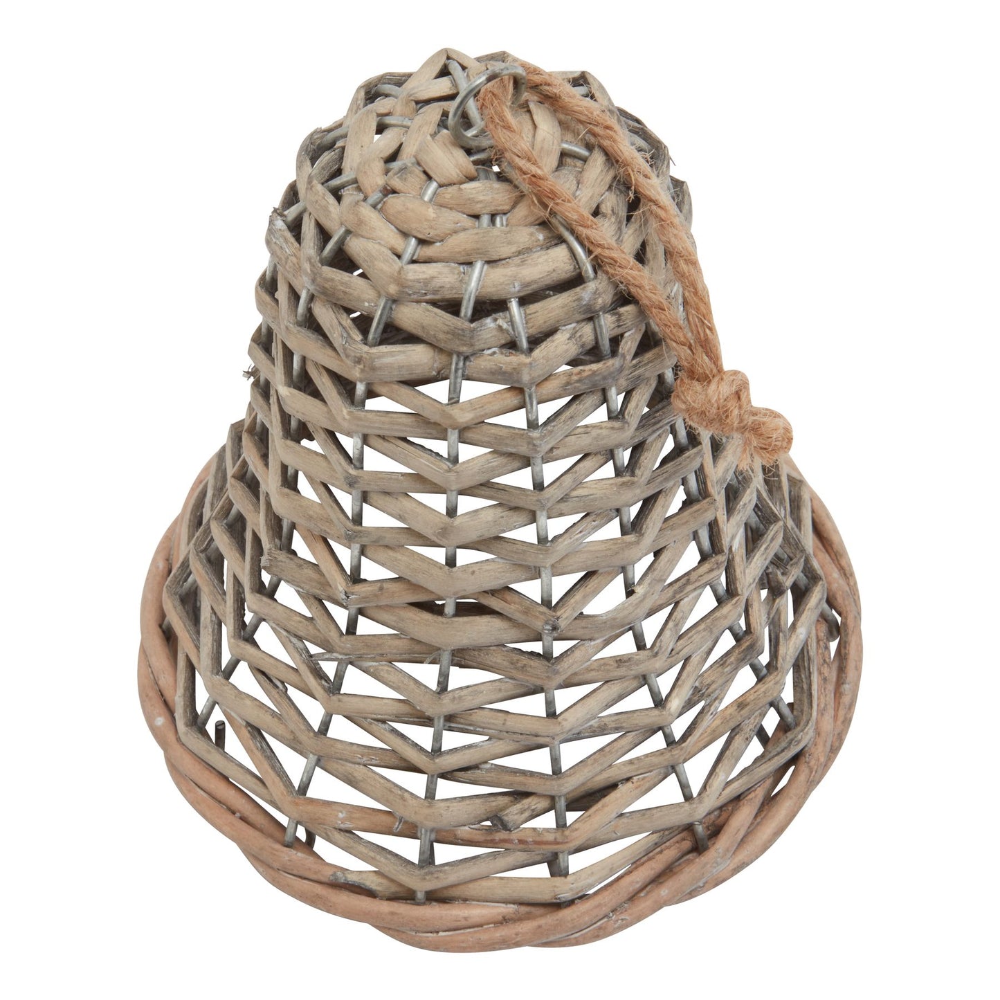 Wintertide Medium Wicker Bell Decoration