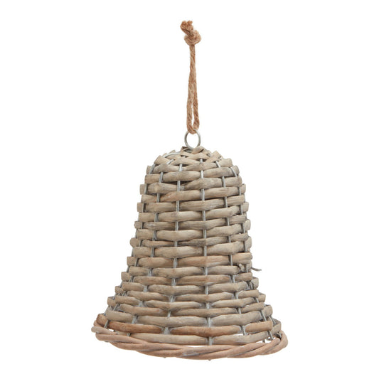 Wintertide Medium Wicker Bell Decoration