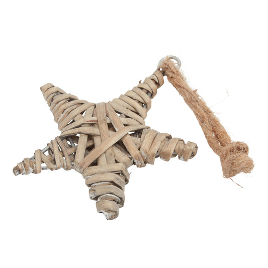 Wintertide Small Wicker Star Decoration