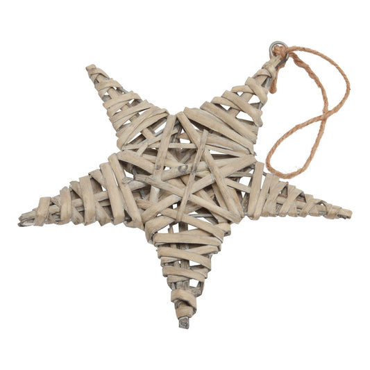 Wintertide Medium Wicker Star Decoration