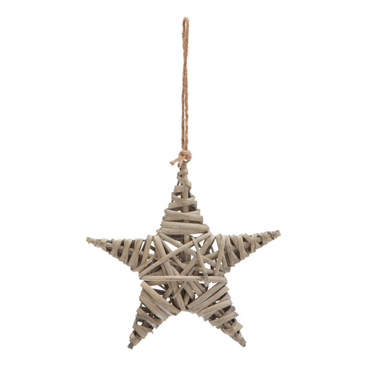 Wintertide Medium Wicker Star Decoration