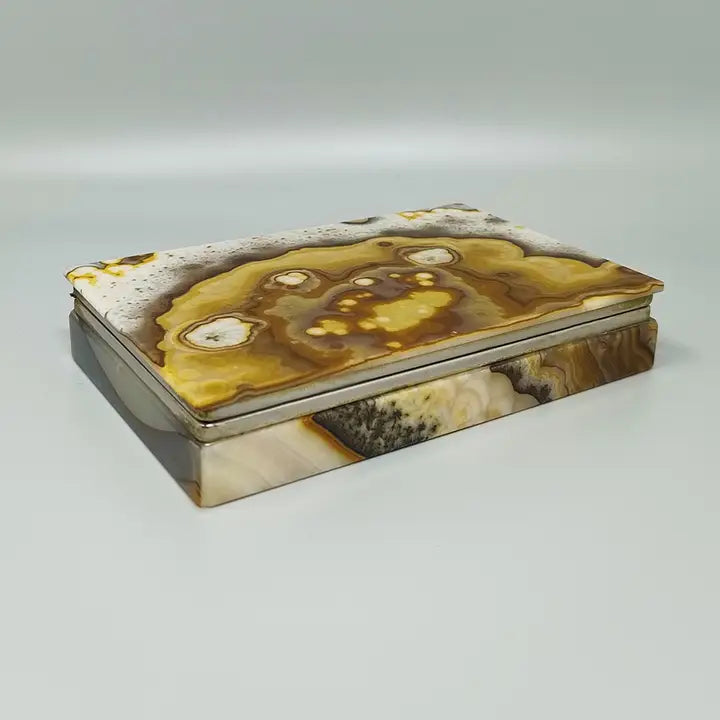 Italian Onyx Box – Smooth Finish & Striking Natural Beauty