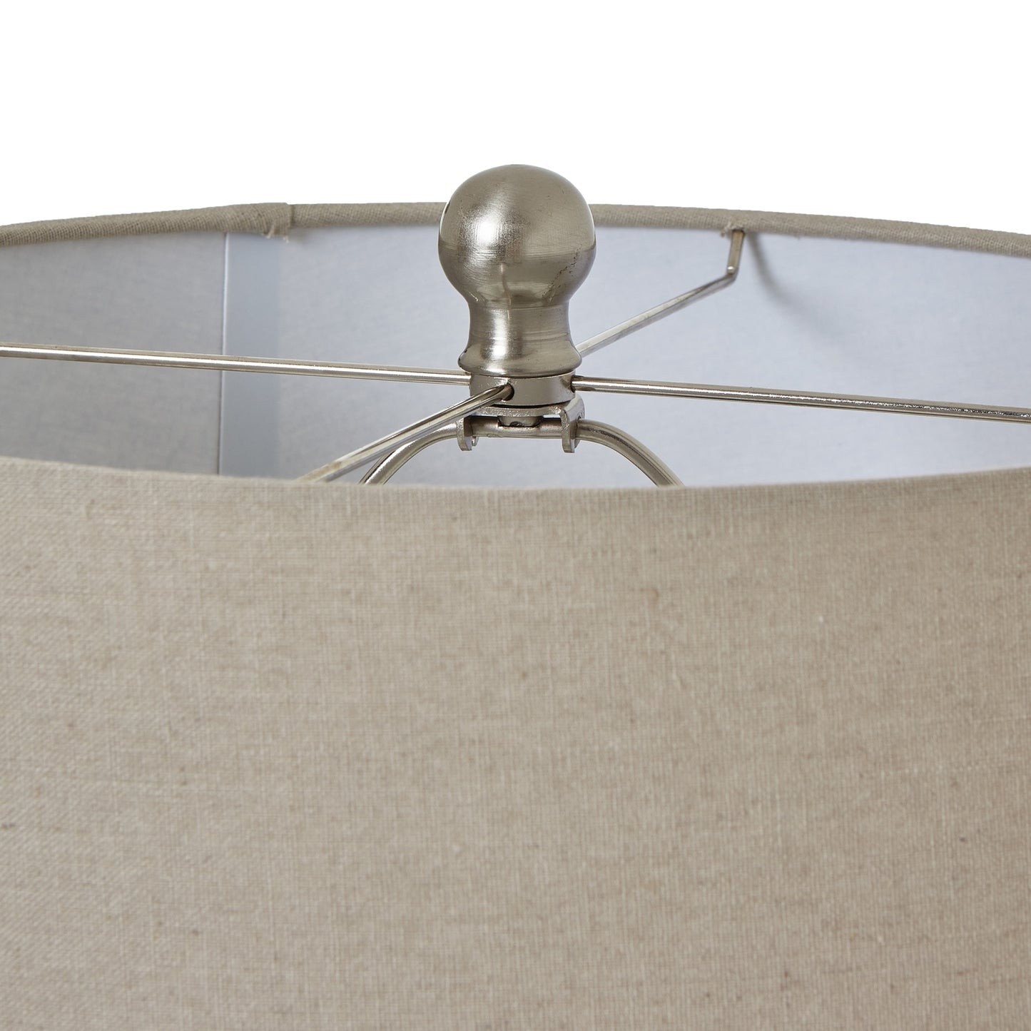Novae Ceramic Lamp With Linen Shade