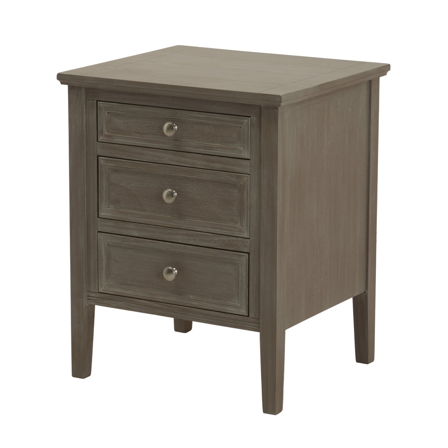 Mercer Three Drawer Bedside Table