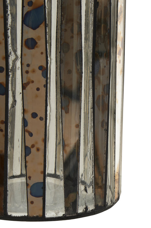 Selano Smoked Antique Finish Candle Holder - Large