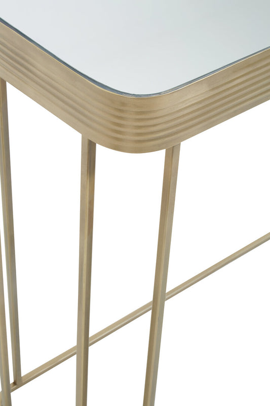 Mercer Console Table - Gold & Mirror