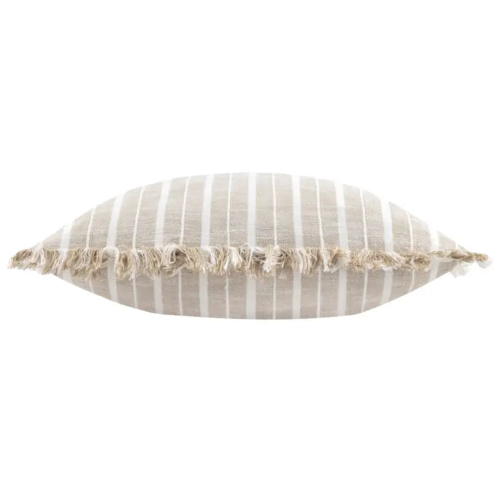 Bowman Striped Cushion Natural