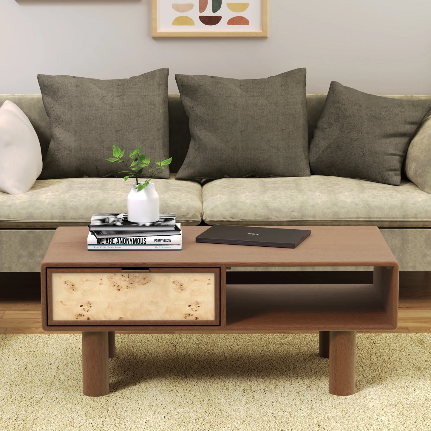 Urban Burl Coffee Table - Walnut