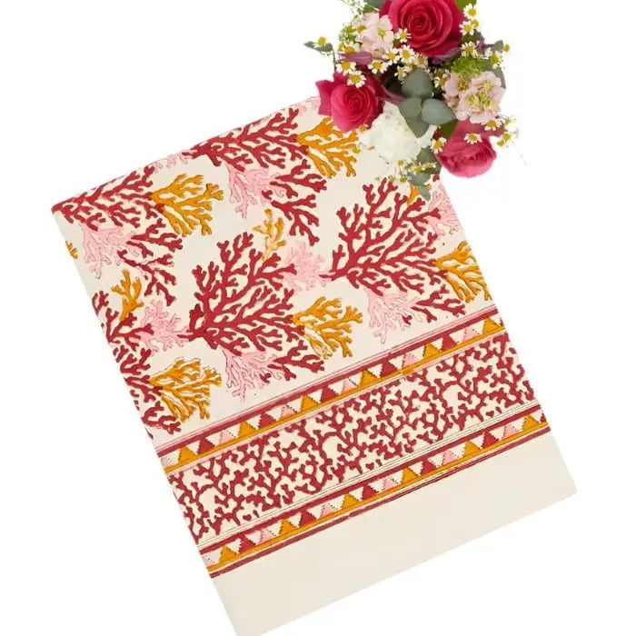 Rose Coral Tablecloth