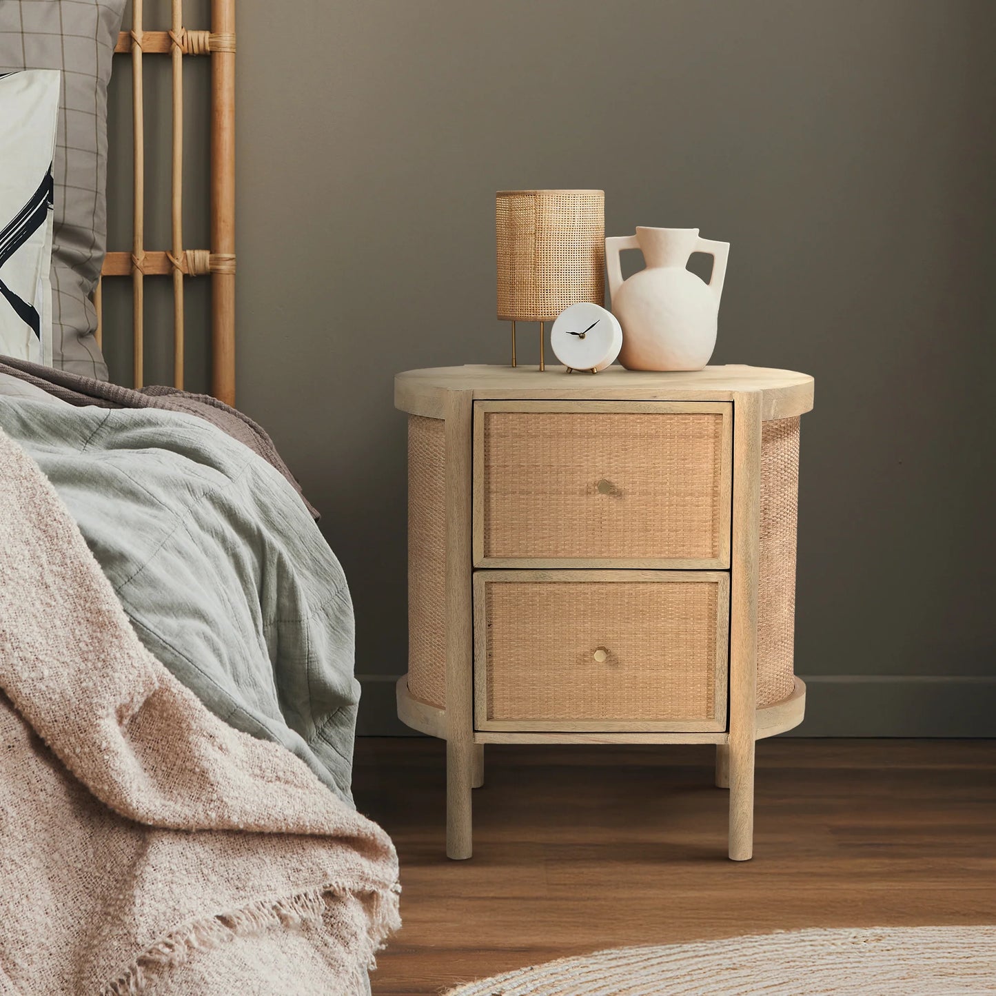 Drift Two Drawer Side Table