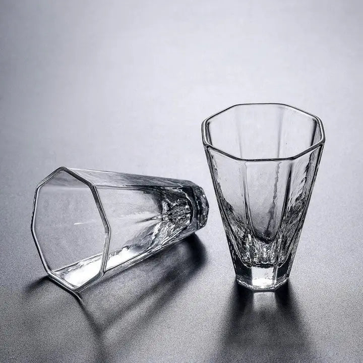 Gohobi Handmade Tall Glass Tea Cup - Set of 4