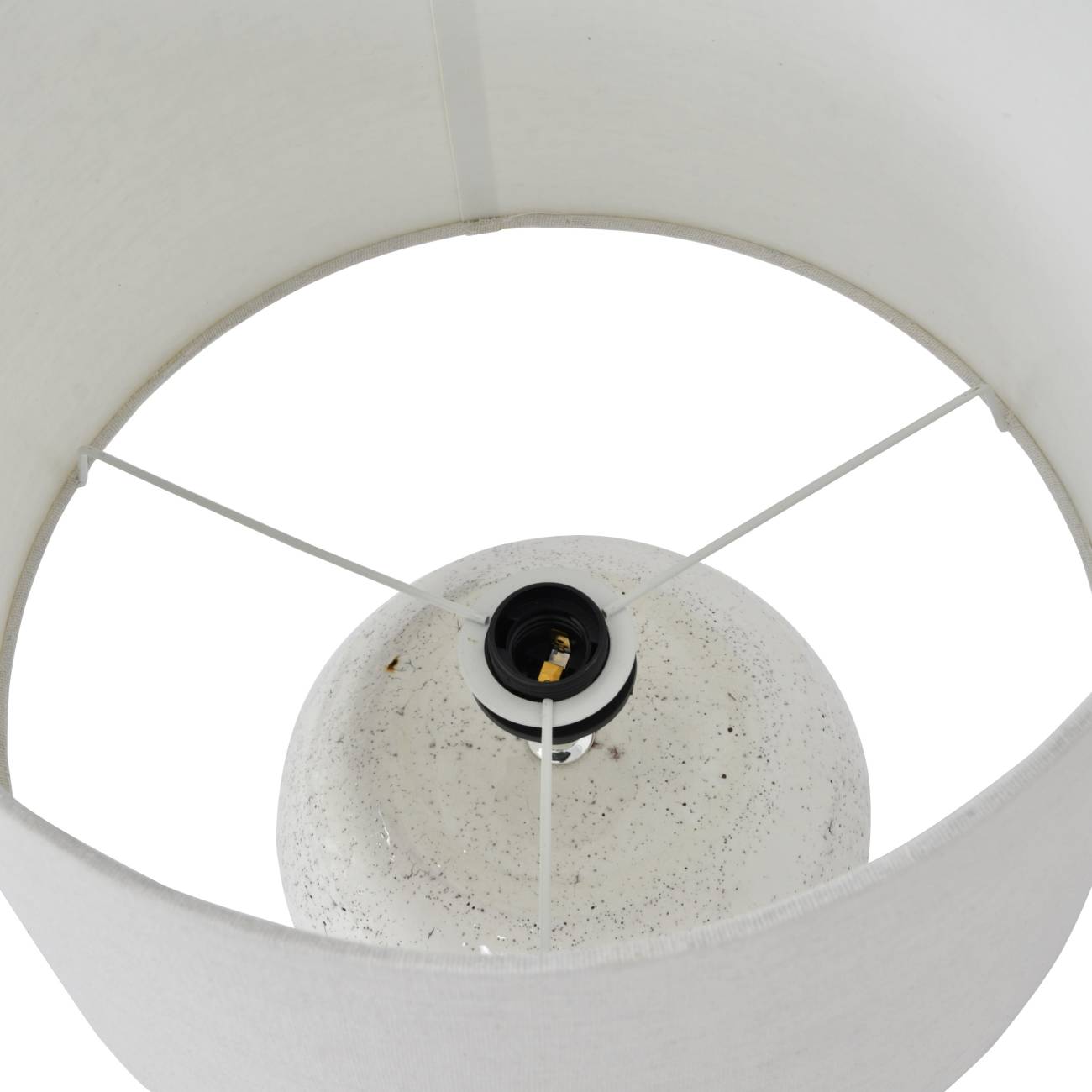 Quay White Speckle Table Lamp