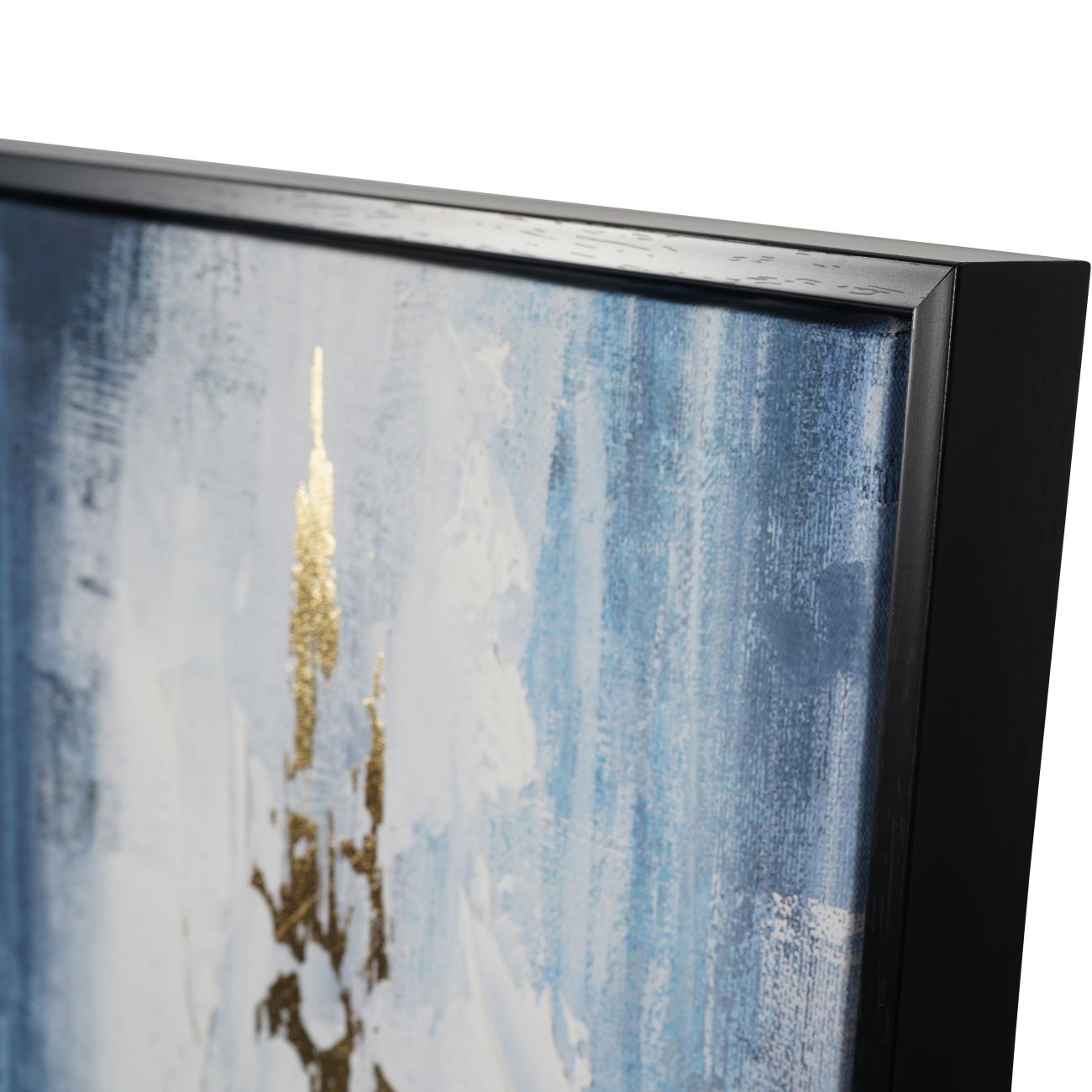 Aurora Distressed Foil Framed Canvas