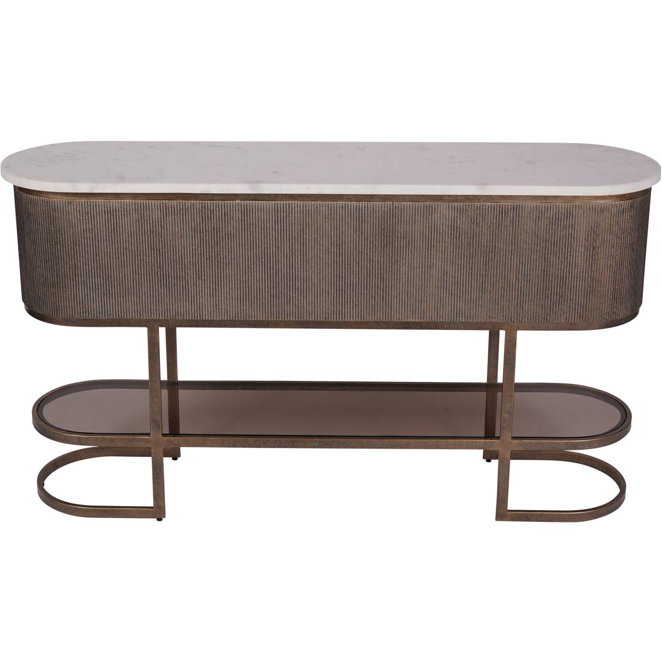Montecito Aged Gold Console Table