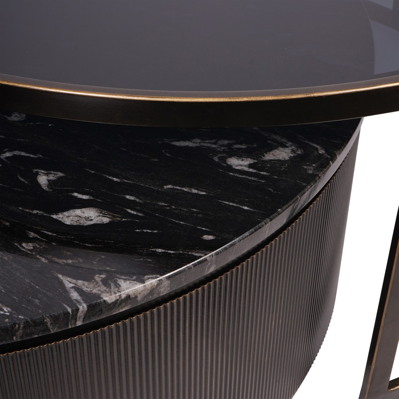 Montecito Black Set of 2 Nesting Coffee Tables