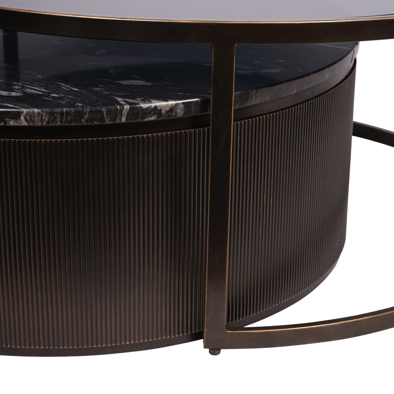 Montecito Black Set of 2 Nesting Coffee Tables