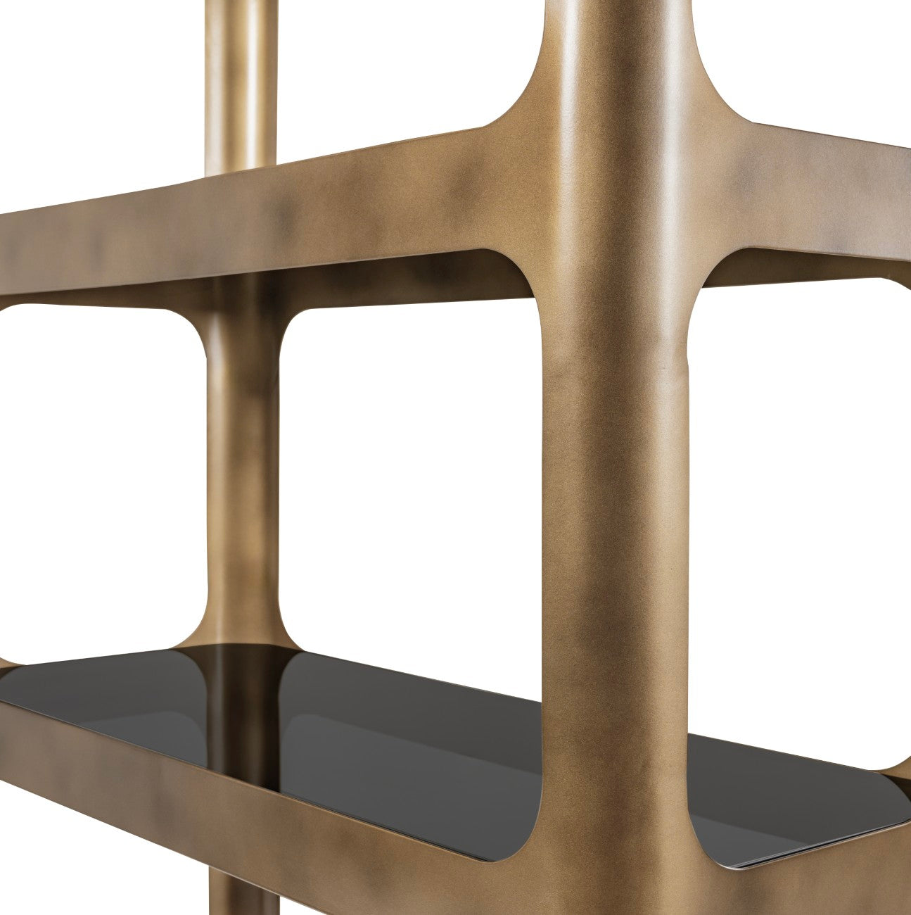 Fairmont Metal and Glass Shelving Unit