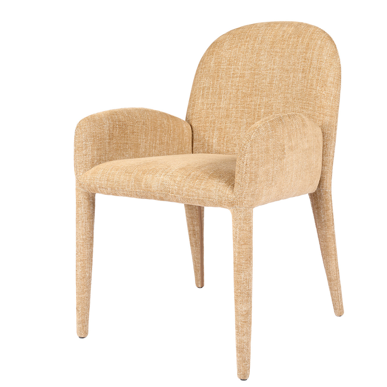 Oceana Upholstered Carver Dining Chair - Wheat