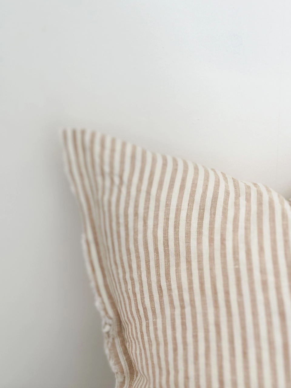 Esmee Light Brown Stripe Cushion Cover
