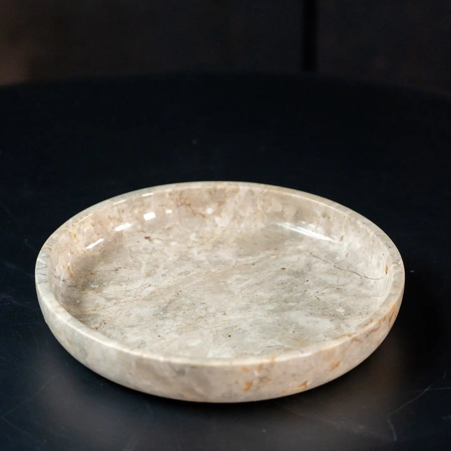 Handmade Marble Low Bowl