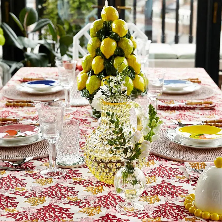 Rose Coral Tablecloth