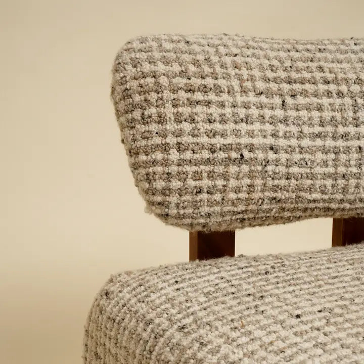 Laurel Wooden Upholstered Lounge Chair