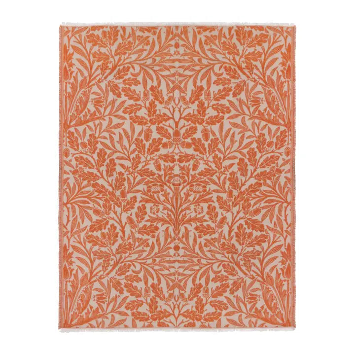 Acorn Tonal Jacquard Throw Brick