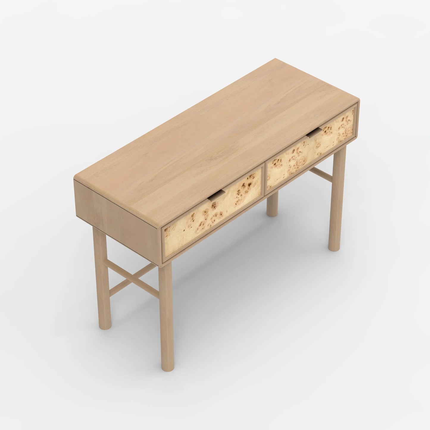 Urban Burl Two Drawer Console Table - Natural