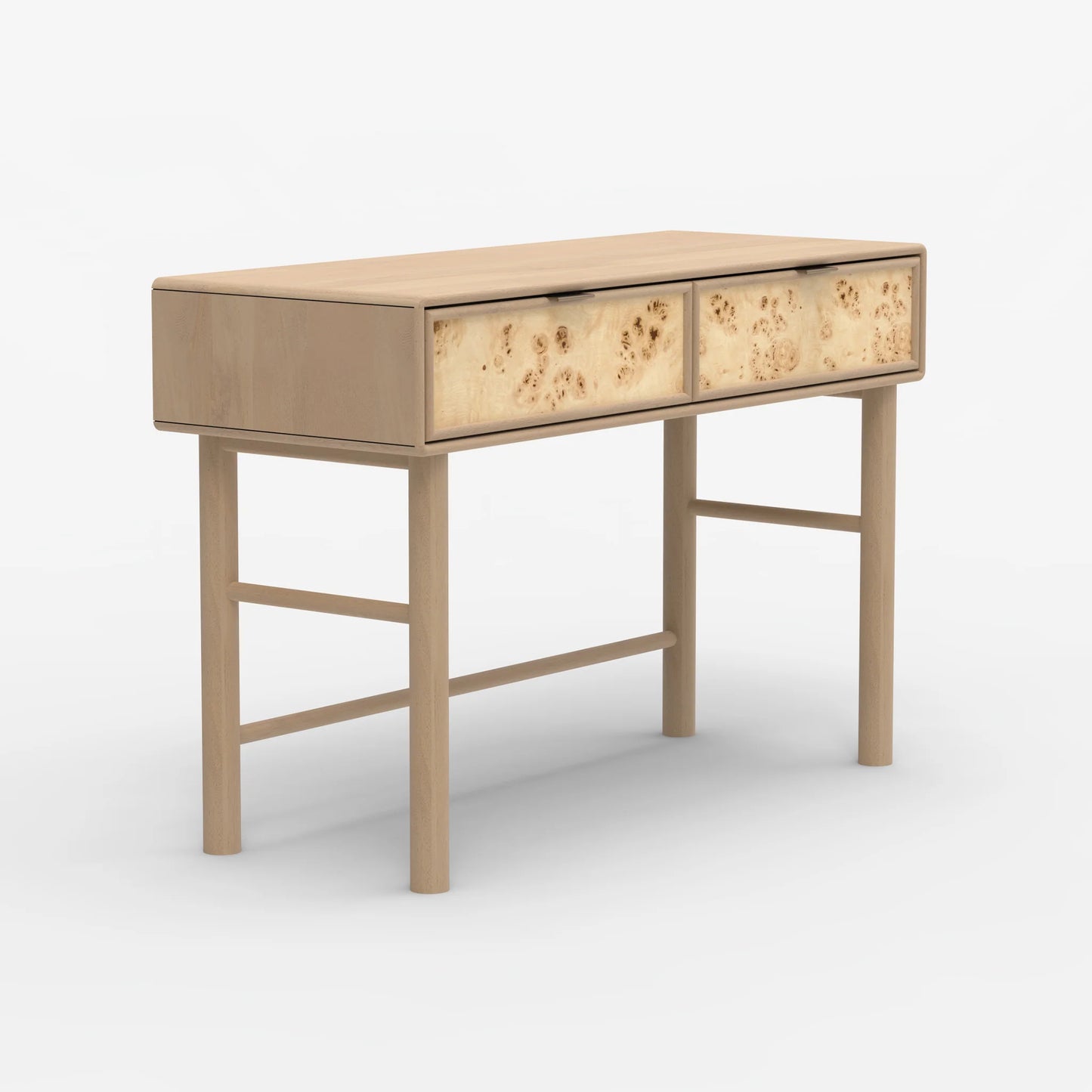 Urban Burl Two Drawer Console Table - Natural
