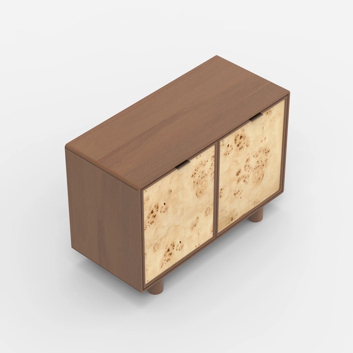 Urban Burl Two Door Cabinet - Walnut