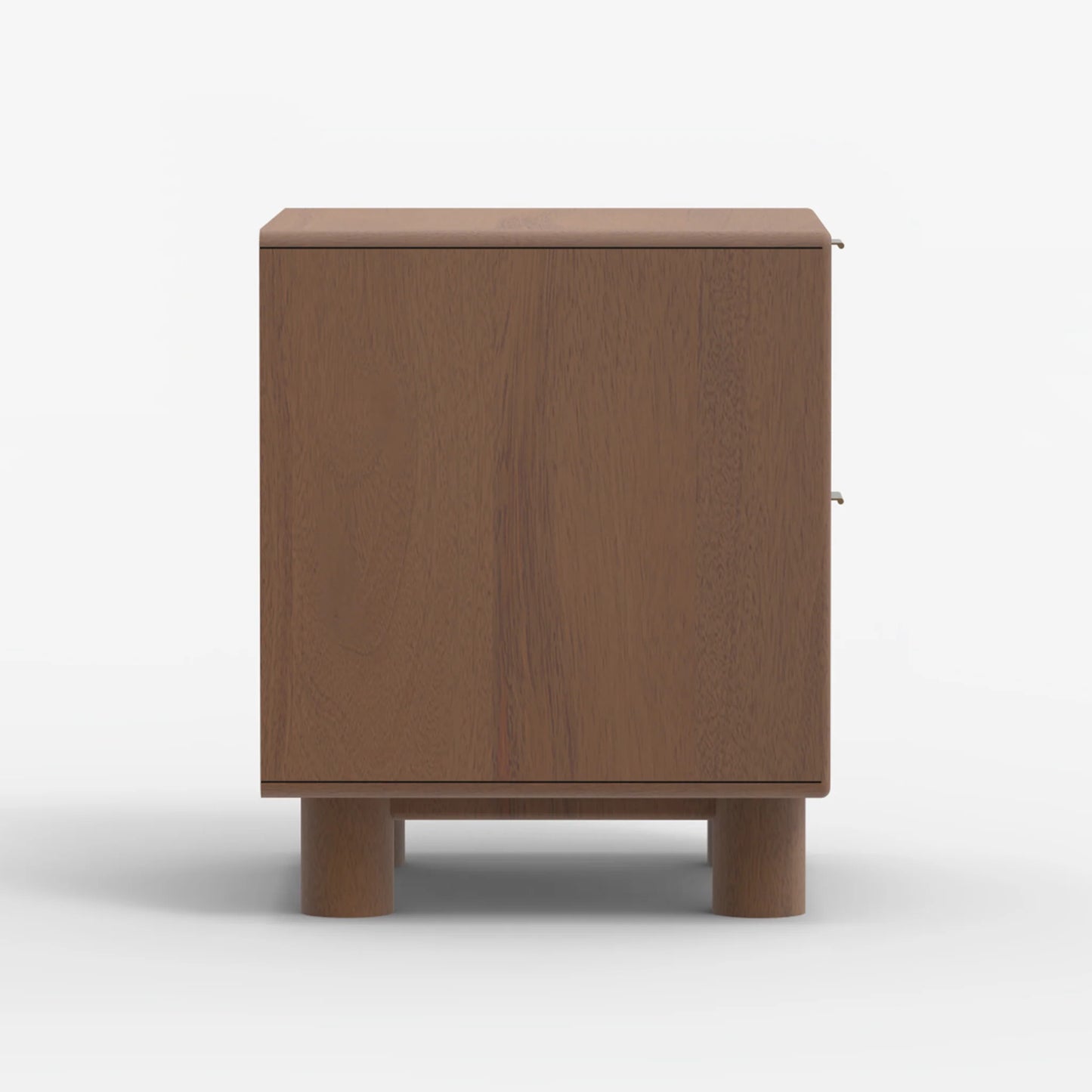 Urban Burl Two Drawer Side Table - Walnut