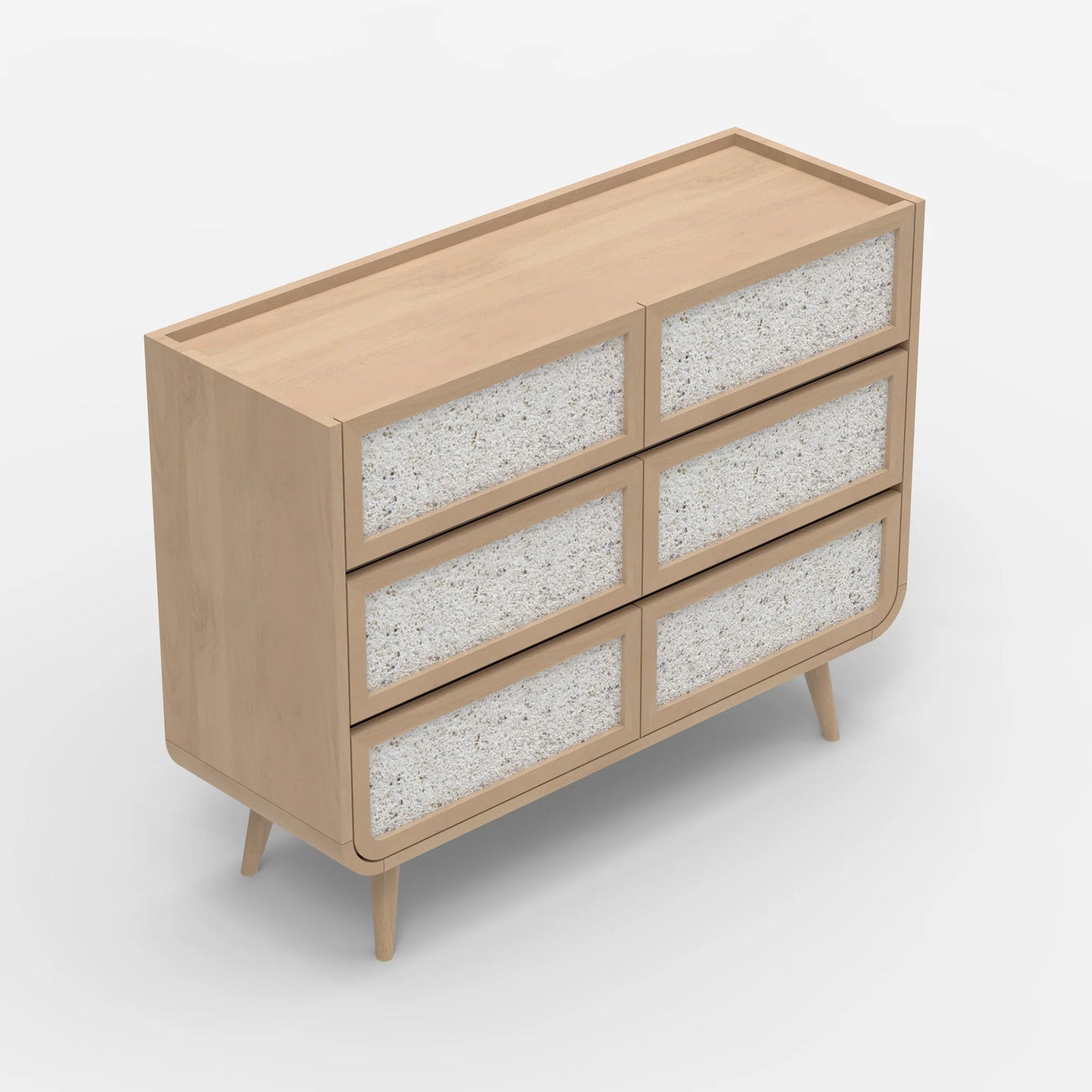 Oxy Six Drawer Chest - Natural