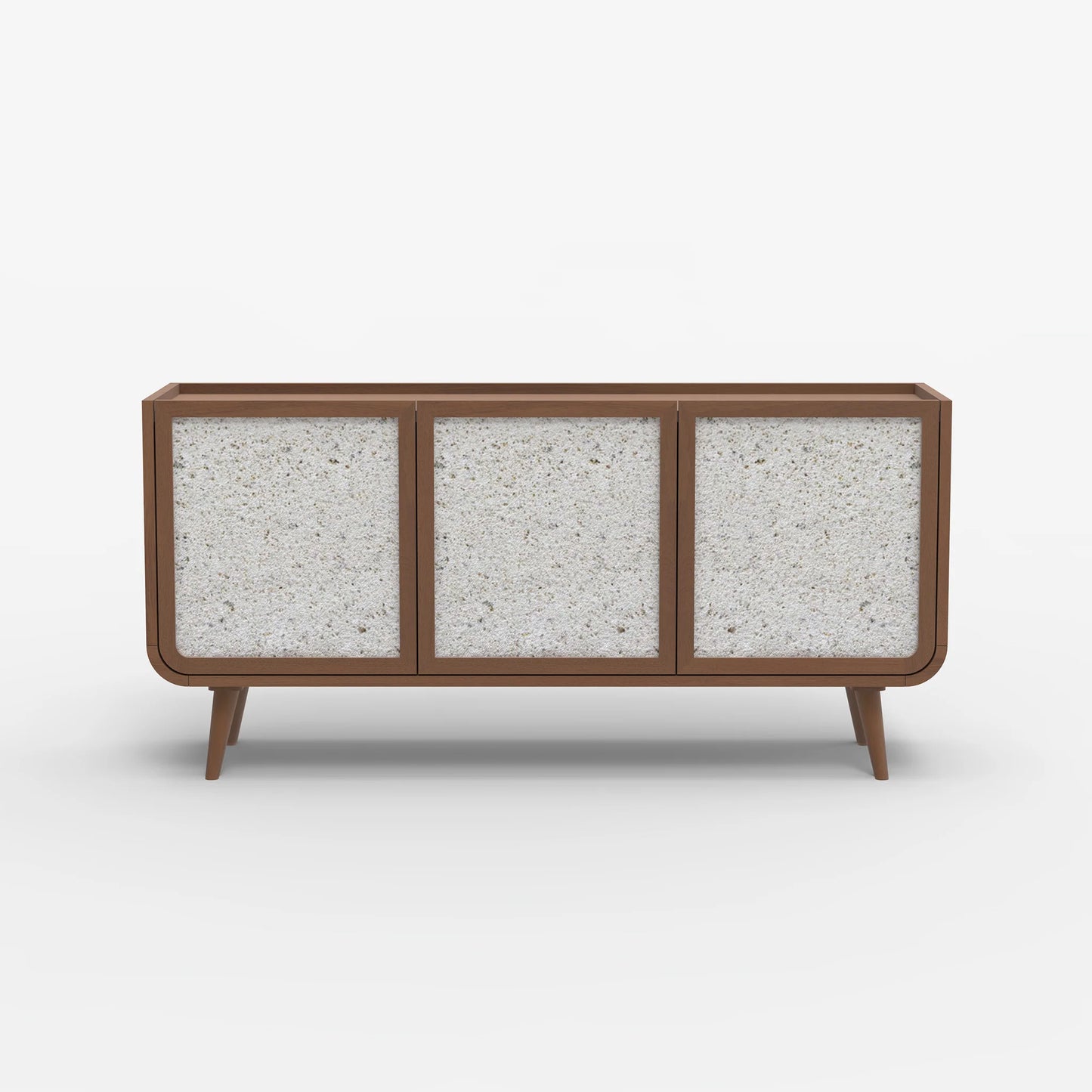 Oxy Three Door Cabinet - Walnut