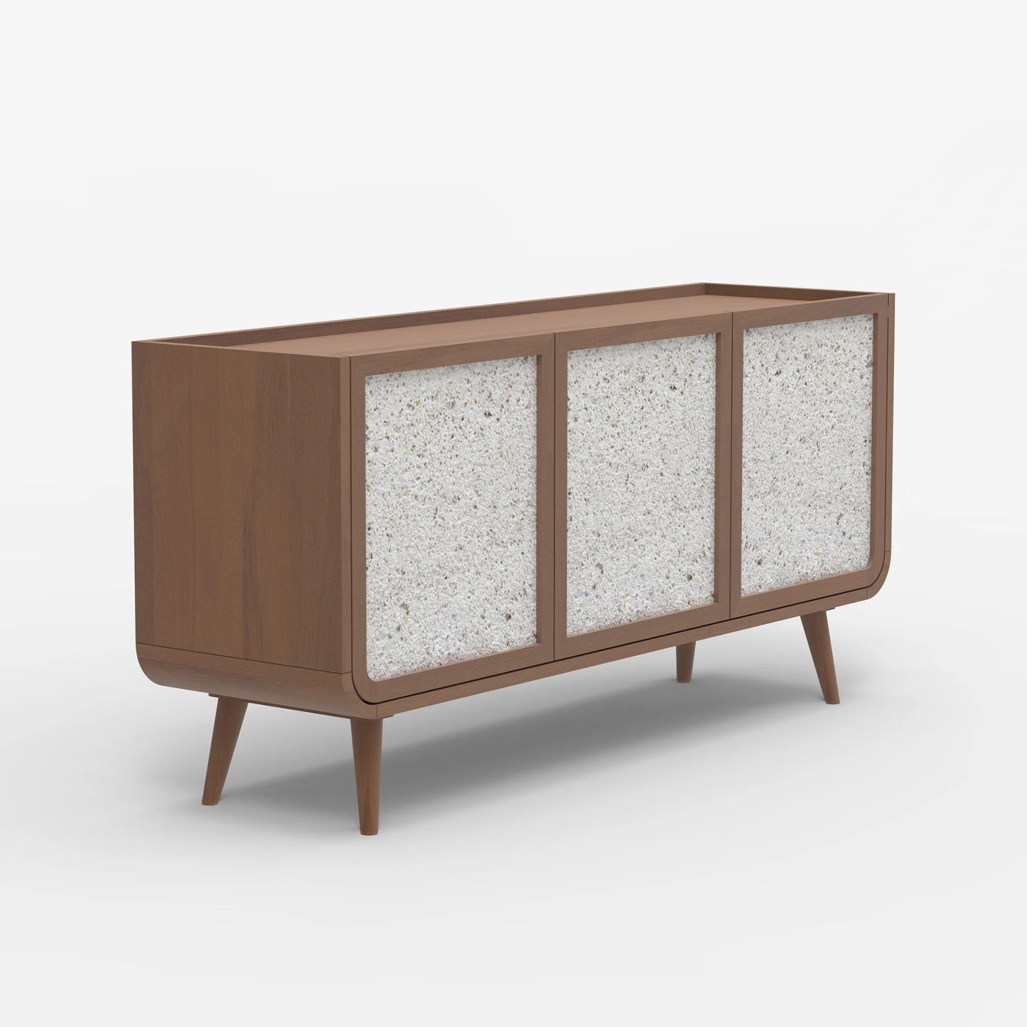 Oxy Three Door Cabinet - Walnut