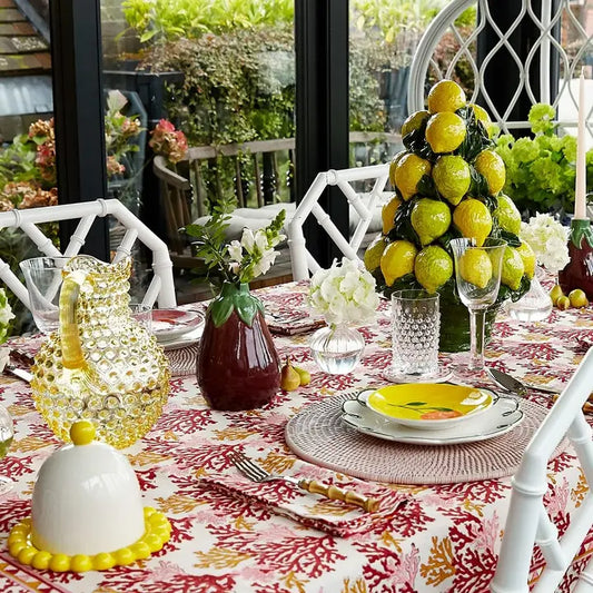 Rose Coral Tablecloth