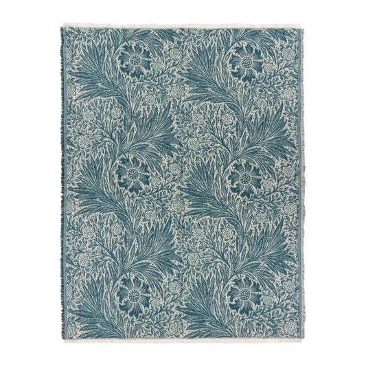 Marigold Jacquard Throw Indigo
