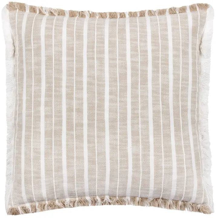 Bowman Striped Cushion Natural