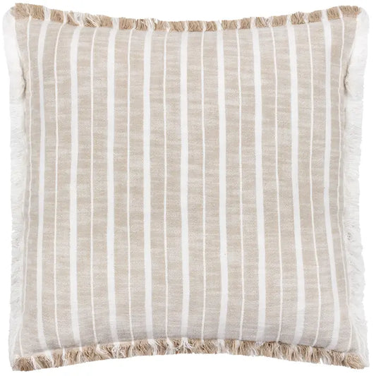 Bowman Striped Cushion Natural