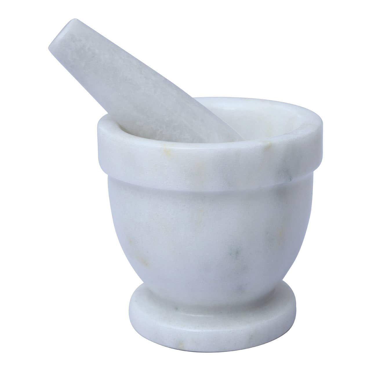 Holis White Marble Mortar And Pestle Set