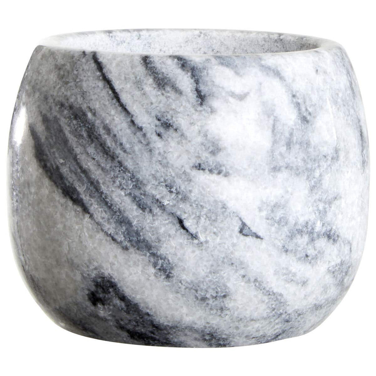 Cedro Grey Marble Clean Sided Mortar And Pestle