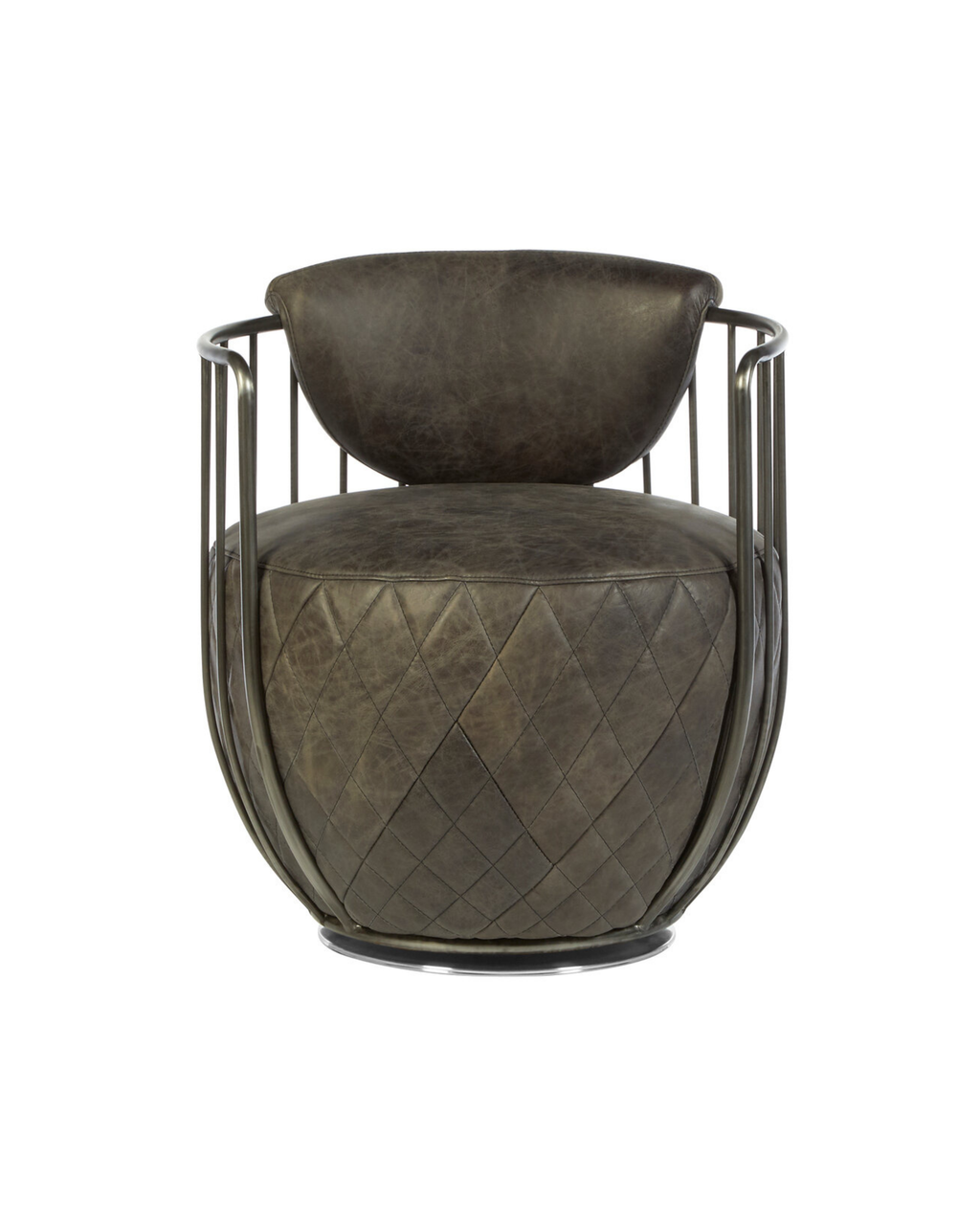 Loft Wire Swivel Chair - Dark Grey